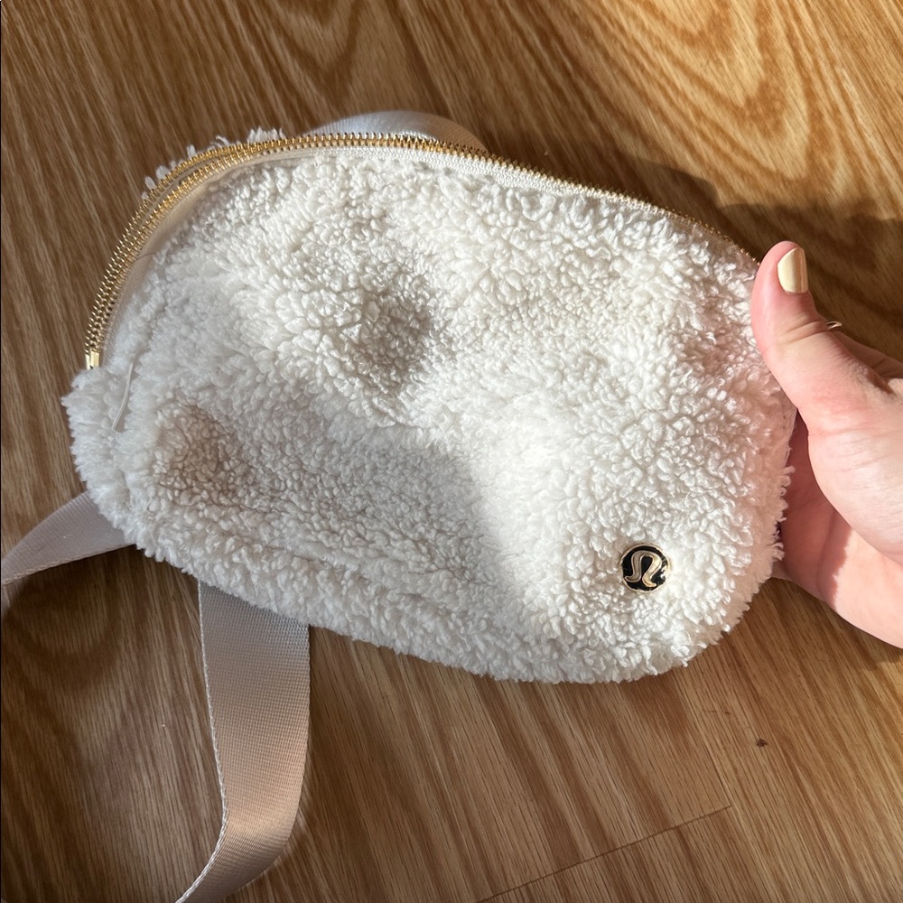 lululemon athletica Cream Sherpa Crossbody Bag